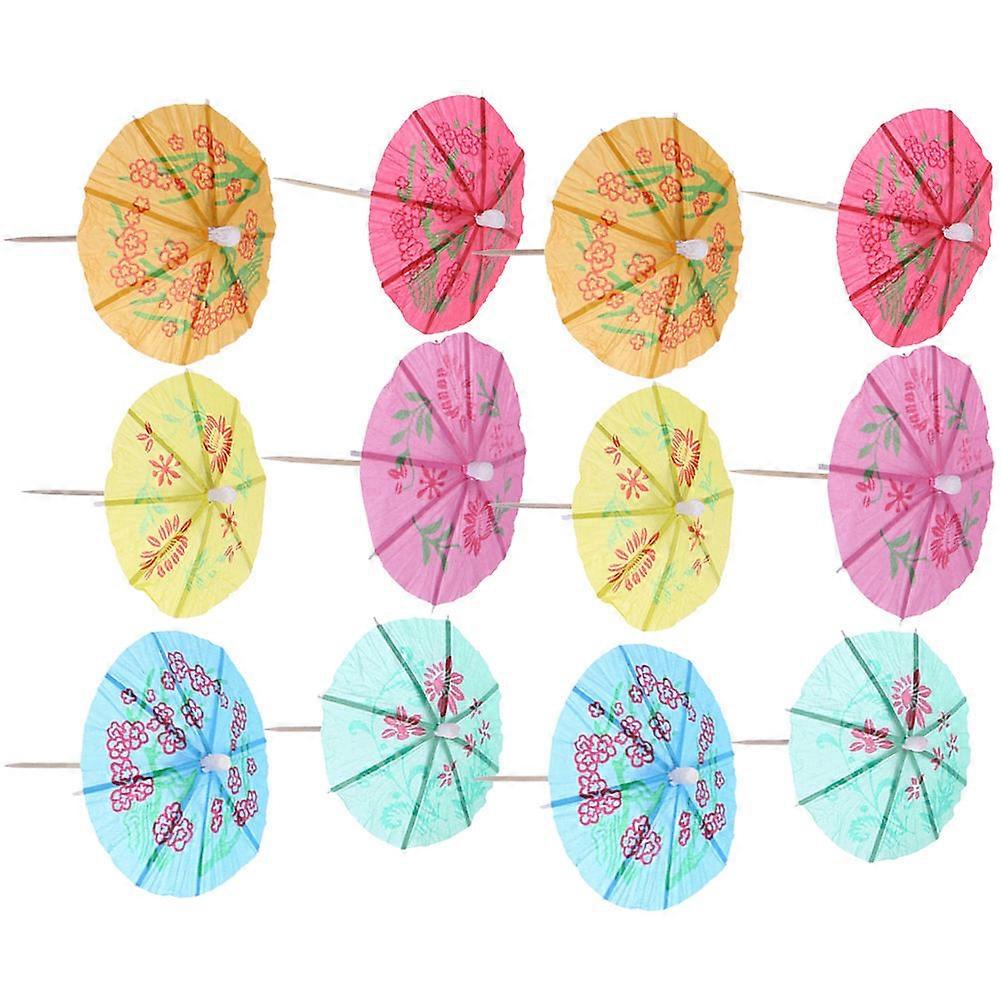 Cocktail Umbrellas for Decoration Use 144Pcs Mini Drink Umbrellas Paper Parasol