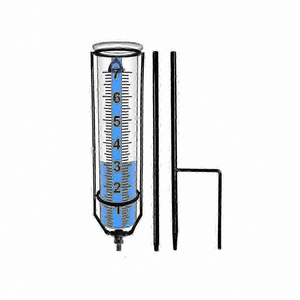 Freeze-Proof and Rust-Resistant Outdoor Rain Gauge with Durable Stake
