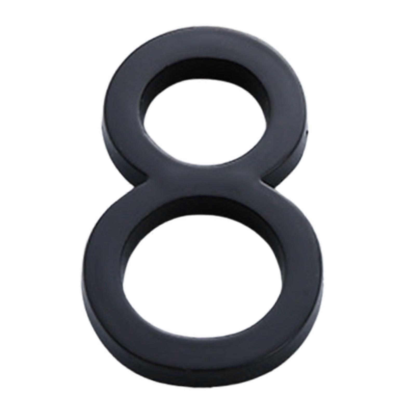 ZTGD Modern 3D House Numbers Heavy Duty Rust-proof Simple Installation Modern House Address Numbers for Outside Home Front Door