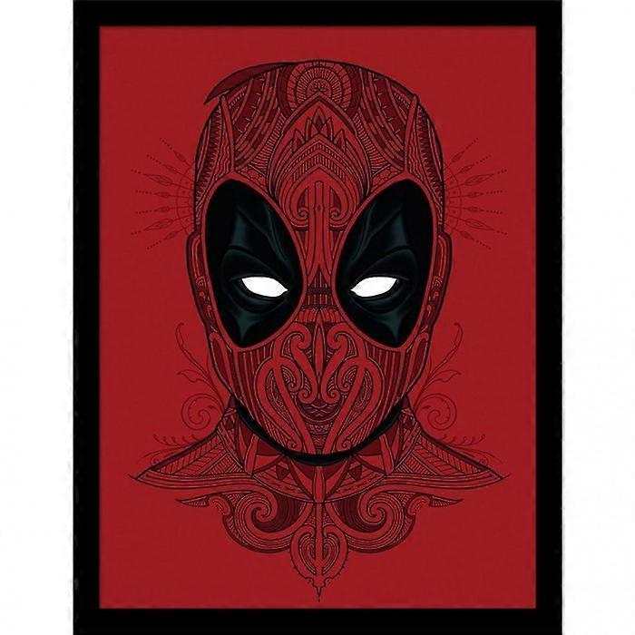 Deadpool Mandala Framed Poster