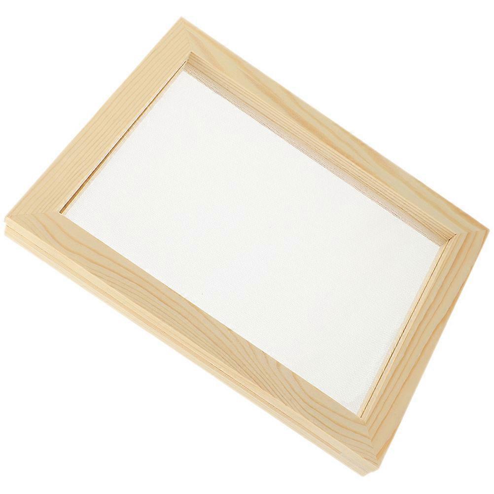 Handicraft Wooden Paper Making Frame for Children DIY 5Pcs Pack