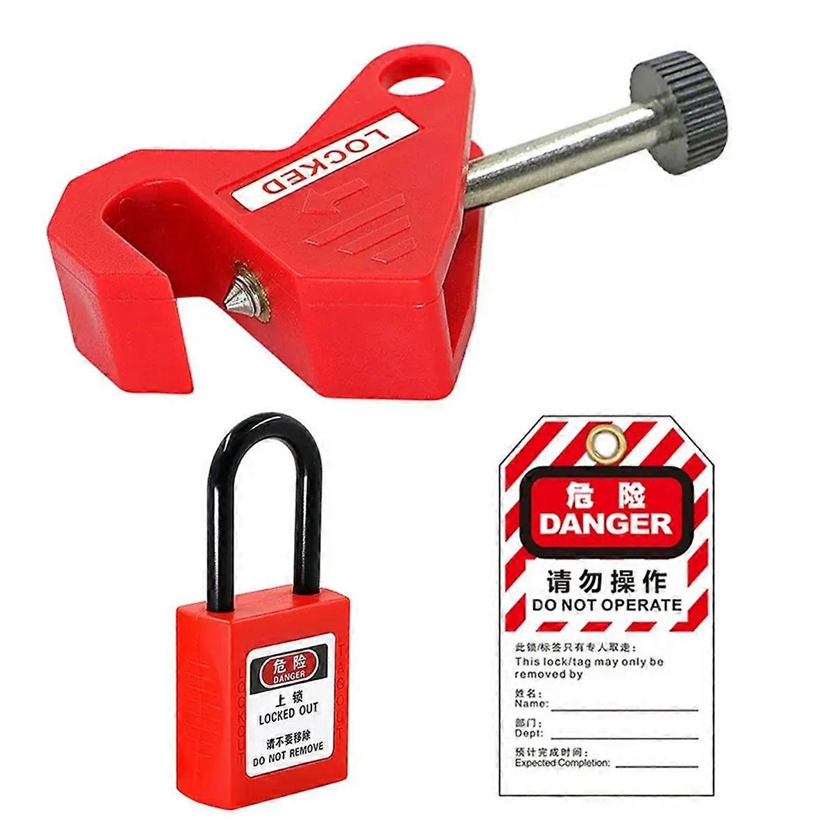 Breaker Lock Circuit Breaker Safety Lock Home Distribution Box Lockout Isolation Device for Factory Safety Locking Tool