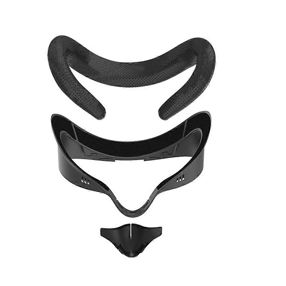 3 in 1 Face Interface Bracket for Meta Quest 3S Face Cover VR Headset PU Leather Pad Face Interface Mask Accessories