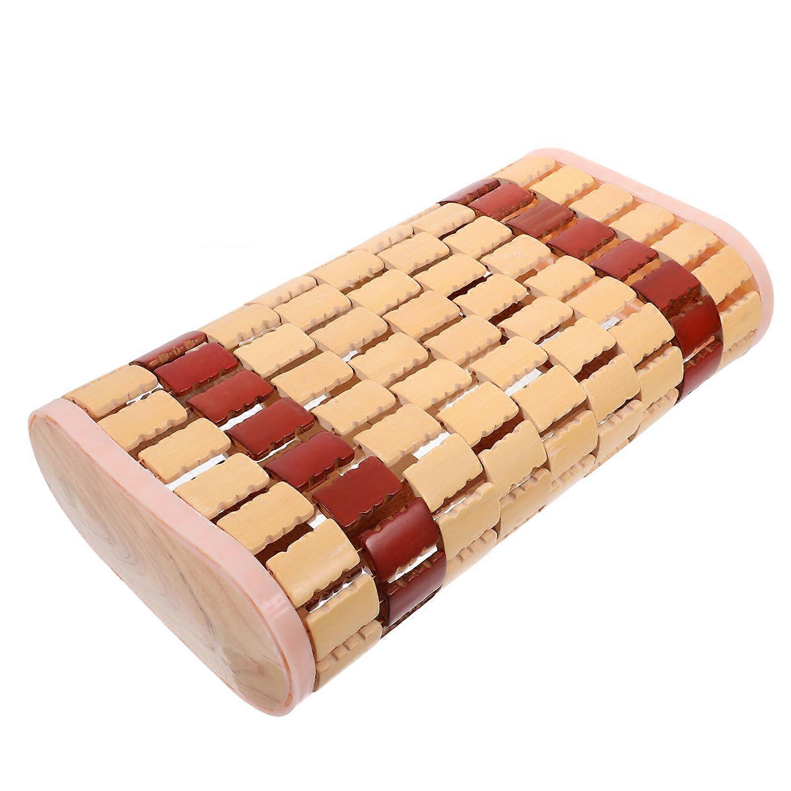 Moisture Absorption Bamboo Pillow For Steam Room 2Pcs Neck Support Perfect For Relaxation Hollow Core Design