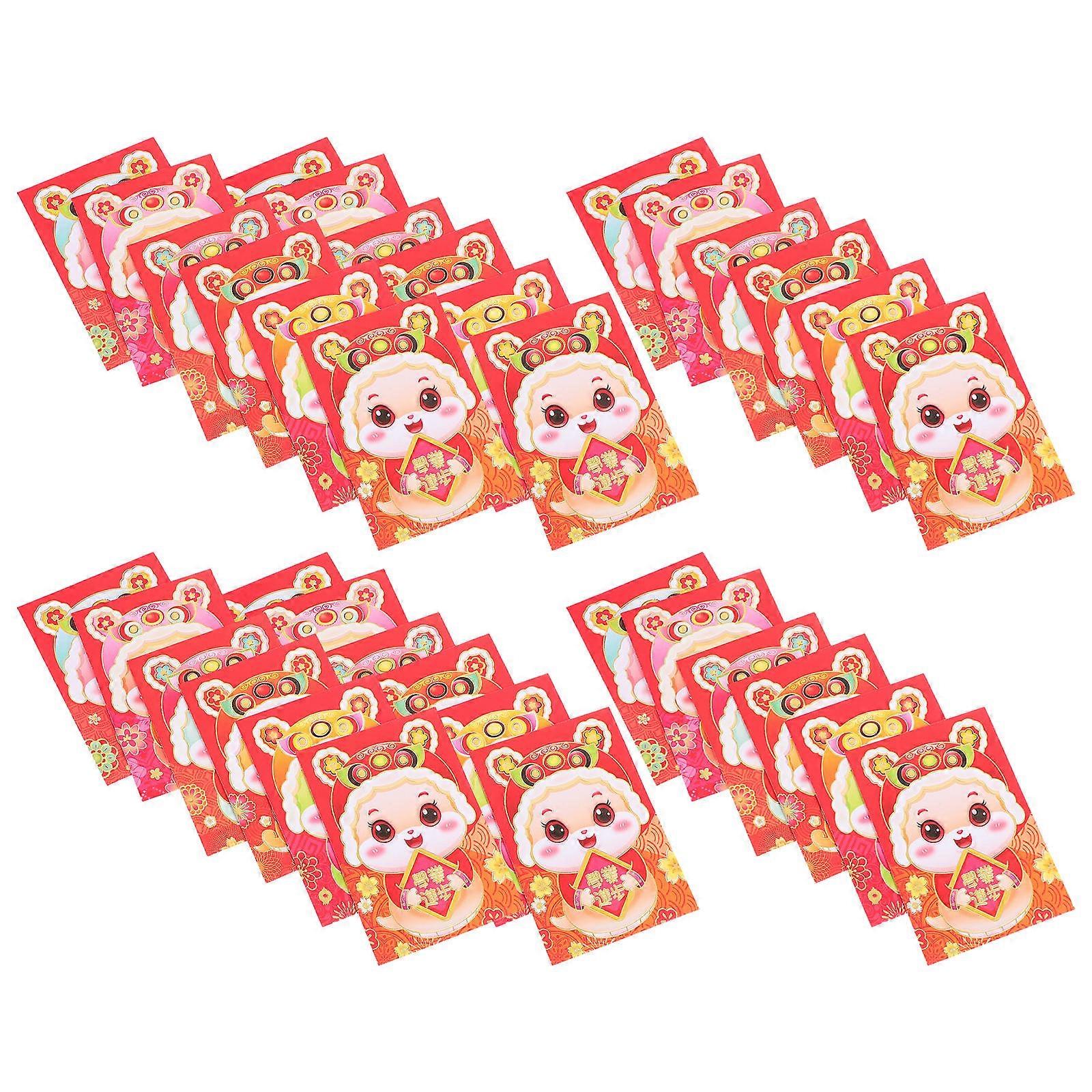 Lunar New Year Red Envelopes for Wedding Use 120Pcs Red Packets