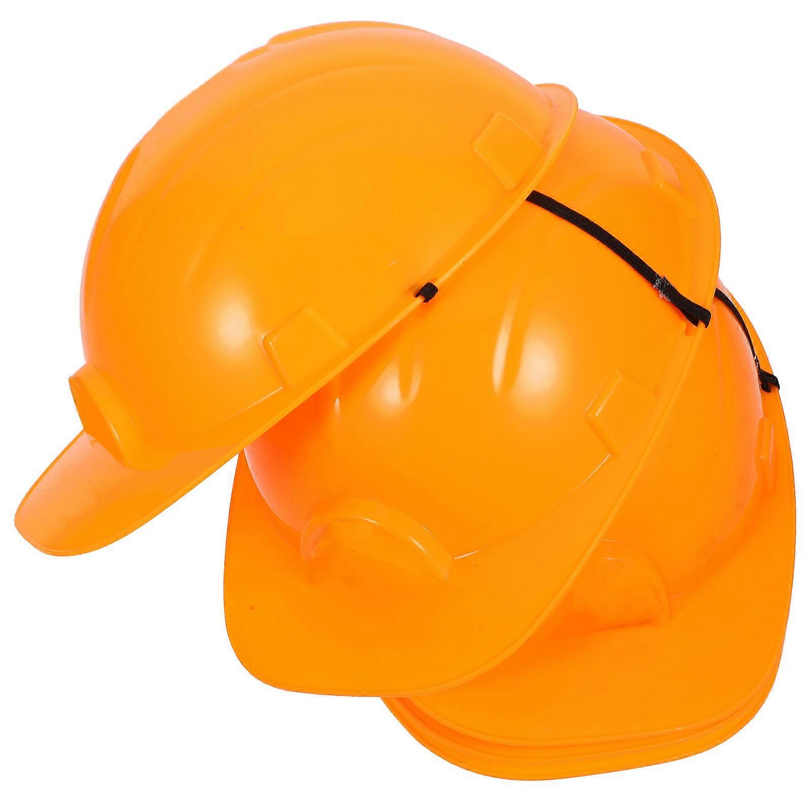 Construction Hats for Kids Orange Simulation Hats 5Pcs Set