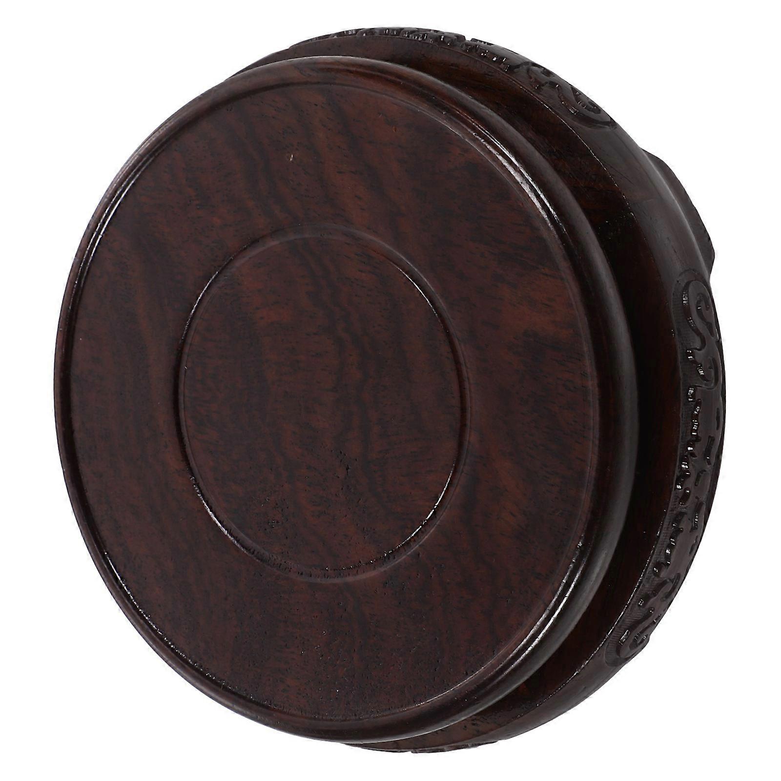 Coffee Wood Stand Tea Kettle Tray for Storage Use 2Pcs Stand
