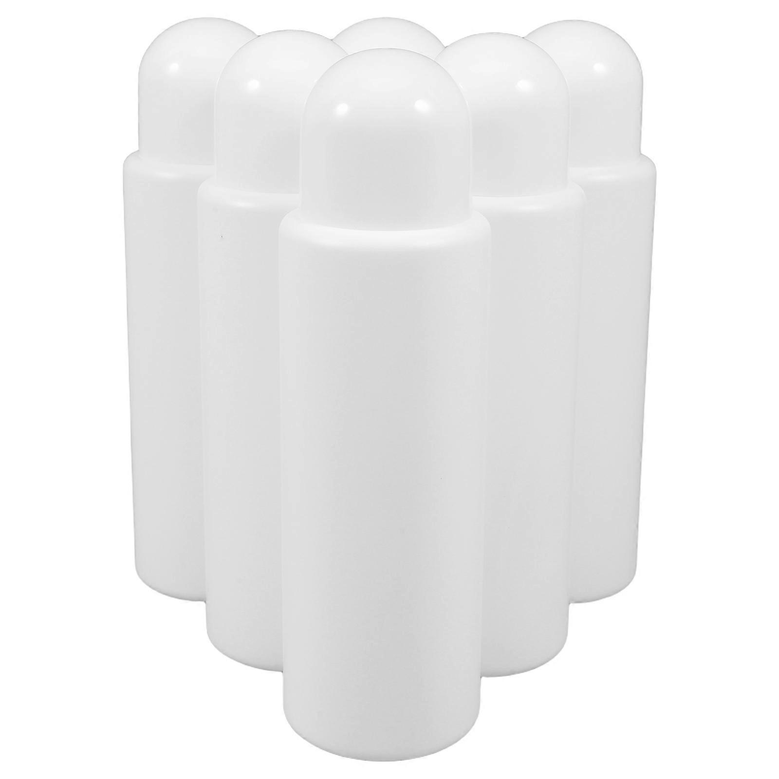 White Plastic Sponge Head Bottles for Liniments and Cosmetics 18Pcs