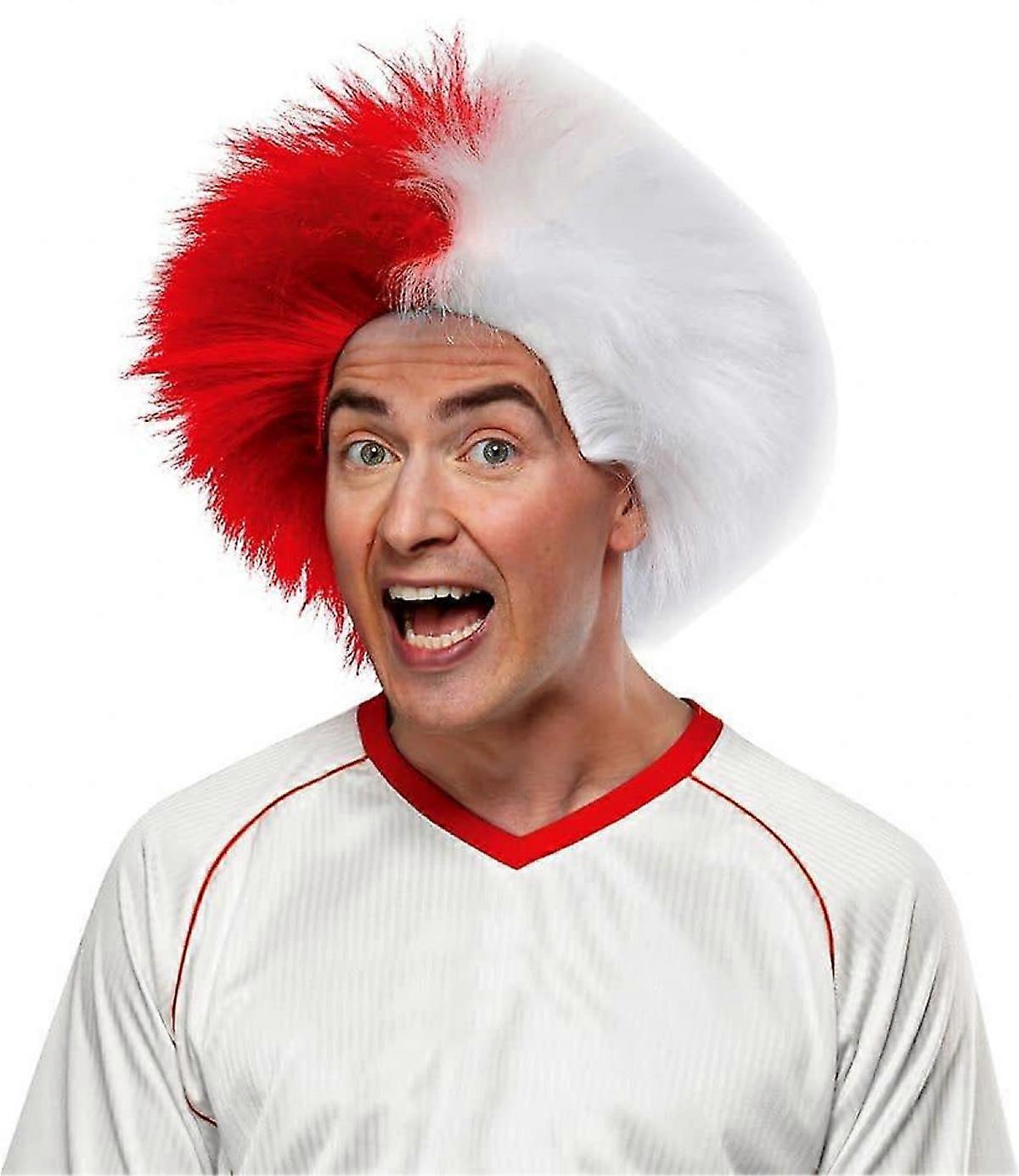 Wig For Sports Fun Red White