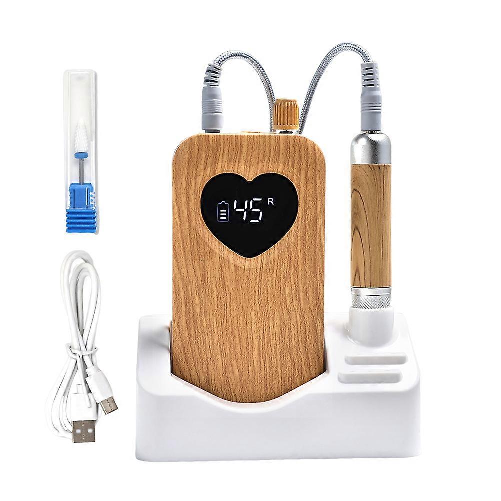 Professional High- Drill Designed For Polishing And Removing Gel Polish In Light Brown Color 1Set