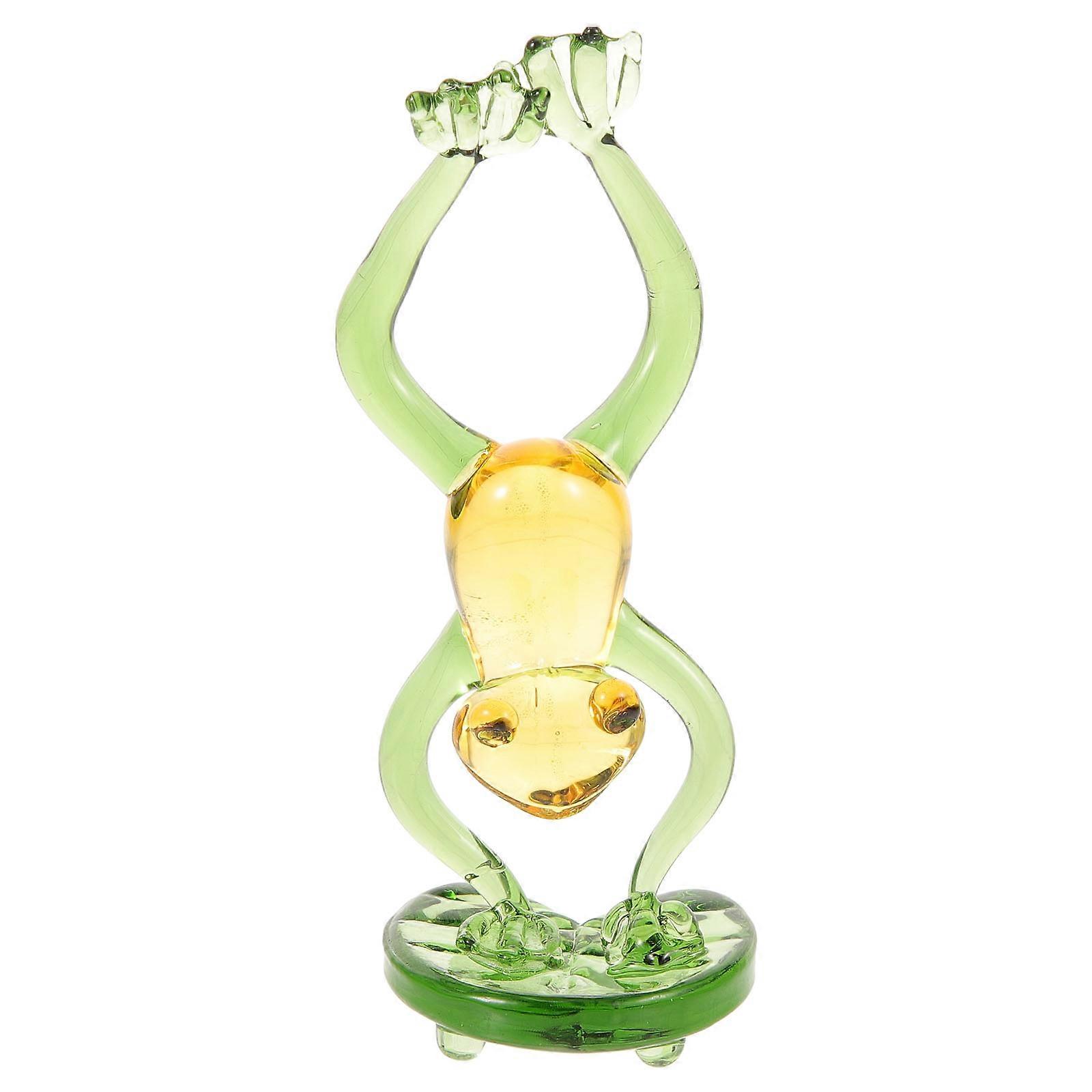 Tiny Frog Statue Craft For Home Decoration Suitable For Animal Lovers In Multi Color With Unique Design 1Set