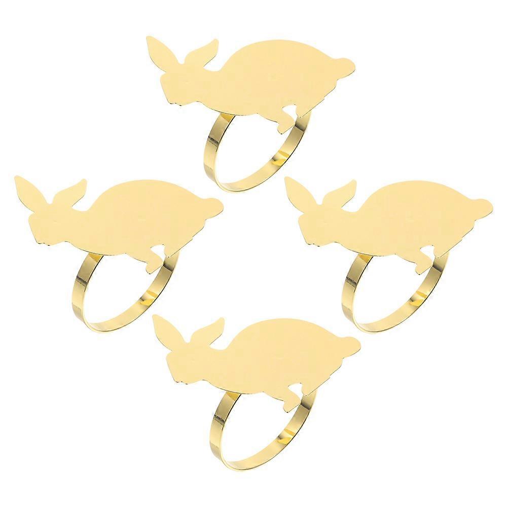 Easter Napkin Rings Bunny Shaped 16 Pcs Decorative Use for Dining Table Holiday Reception Perfect for Parties