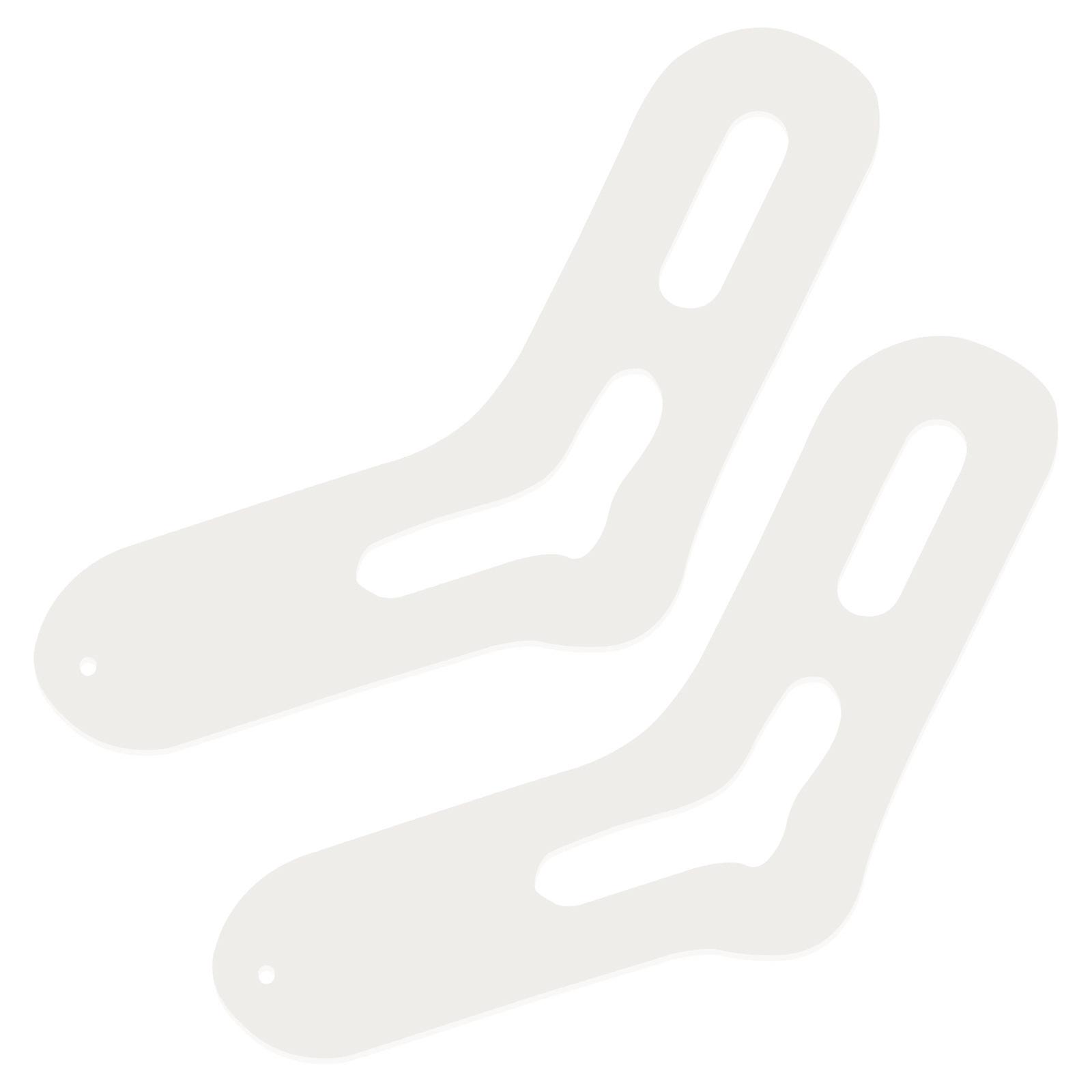 DIY Acrylic Sock Blocker Molds 2 Pairs Great For Handicraft Enthusiasts White Designed For Stitch Smoothing