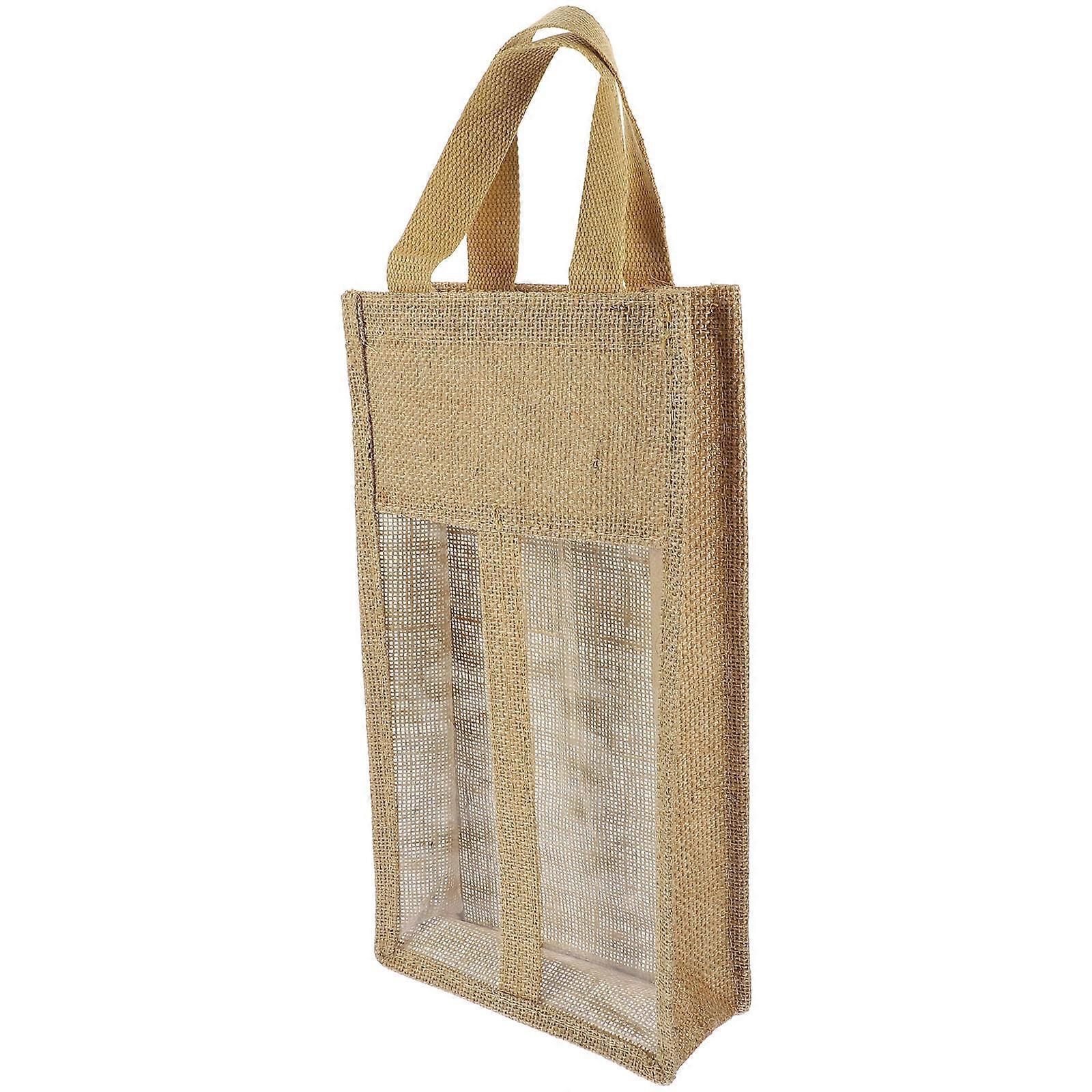 Rustic Bag Handle for 2Pcs Jute Gift Tote Storage