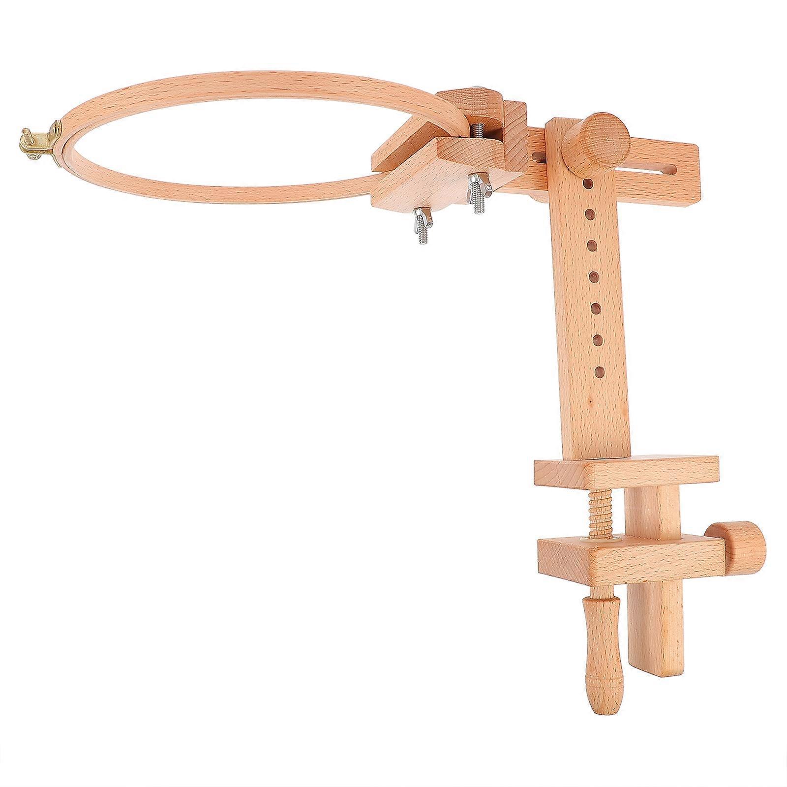 Cross Stitch Frame Embroidery Rack for Home Wooden Stand 2Pcs Adjustable