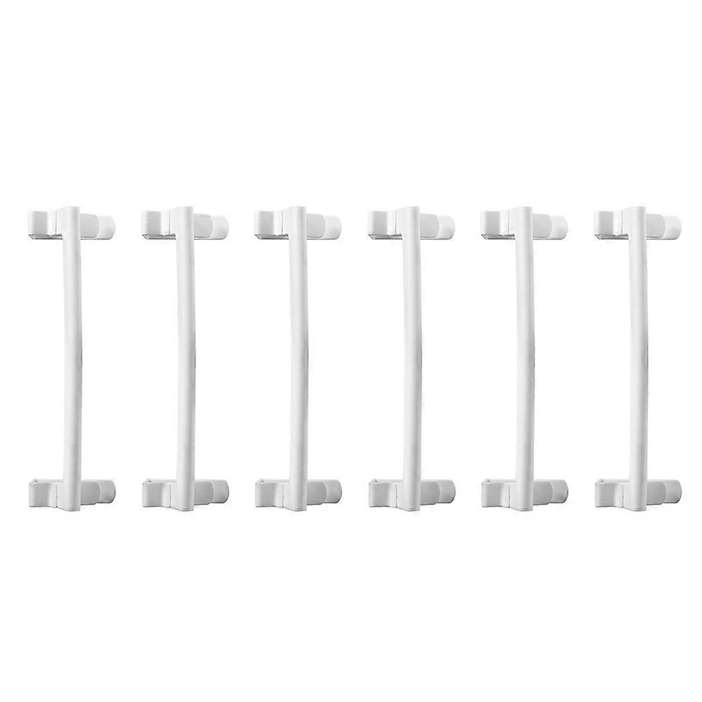 Plastic Over Cabinet Towel Bar Towel Hanging Rack with 12Pcs for Storage