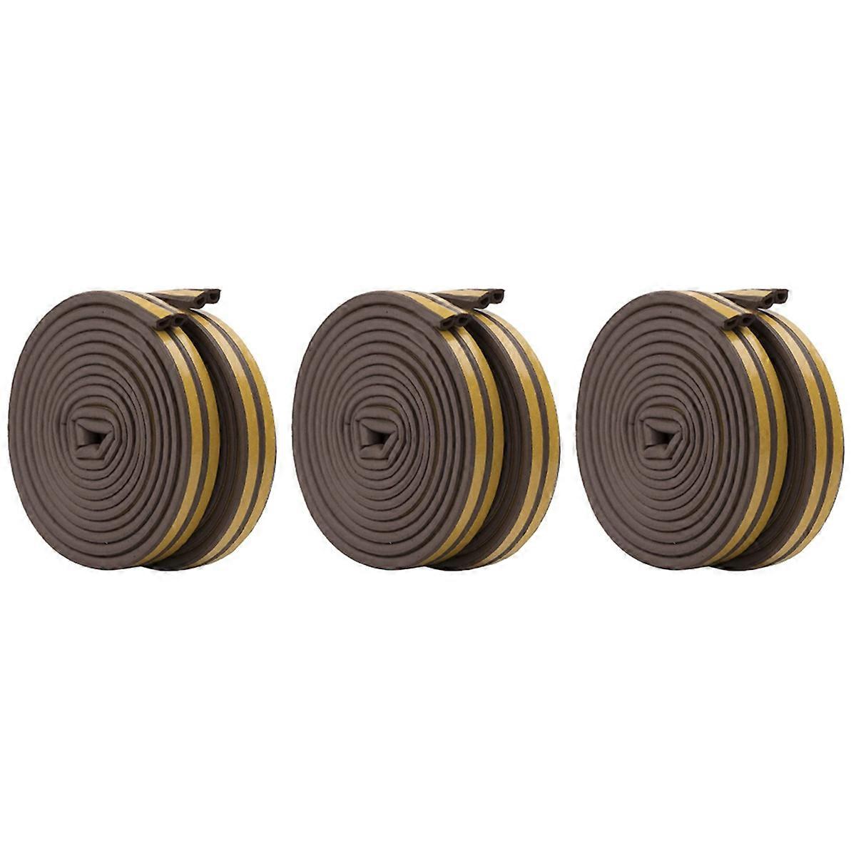 2 Roll EVA Seal Strip Foam Tape D Type 10M Doors Seal Strips