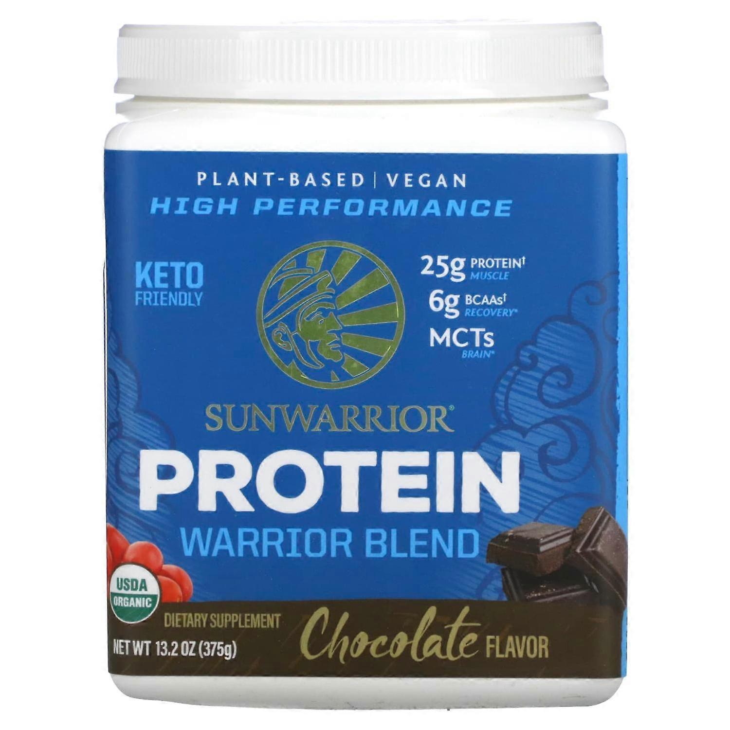 Sunwarrior, Warrior Blend Protein, Chocolate, 13.2 oz (375 g)