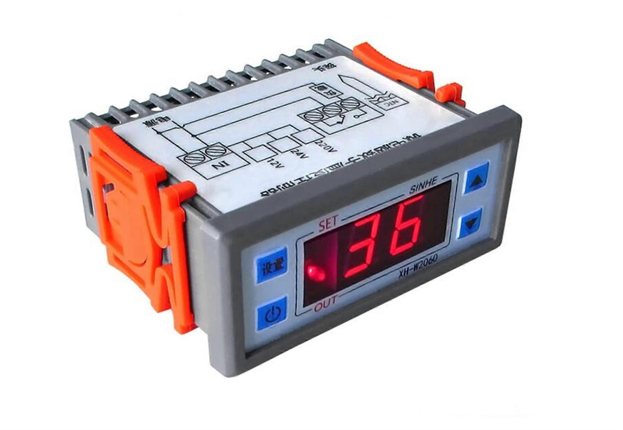 Embedded Digital Temperature Controller 12V/24V/220V Compatible Cabinet Cold Storage Thermostat