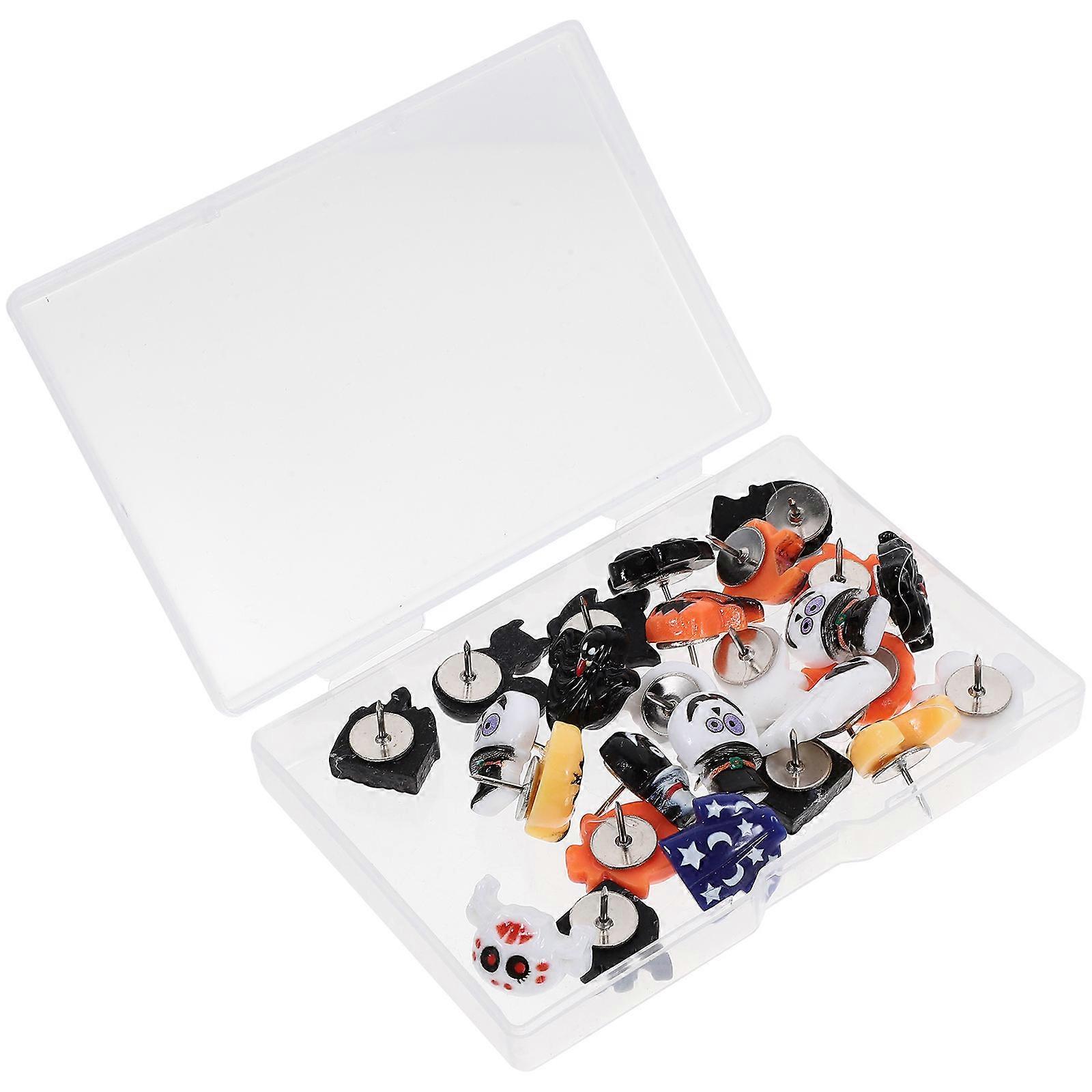 Decorative Thumbtacks Halloween Pushpins for Office Use 3 Boxes