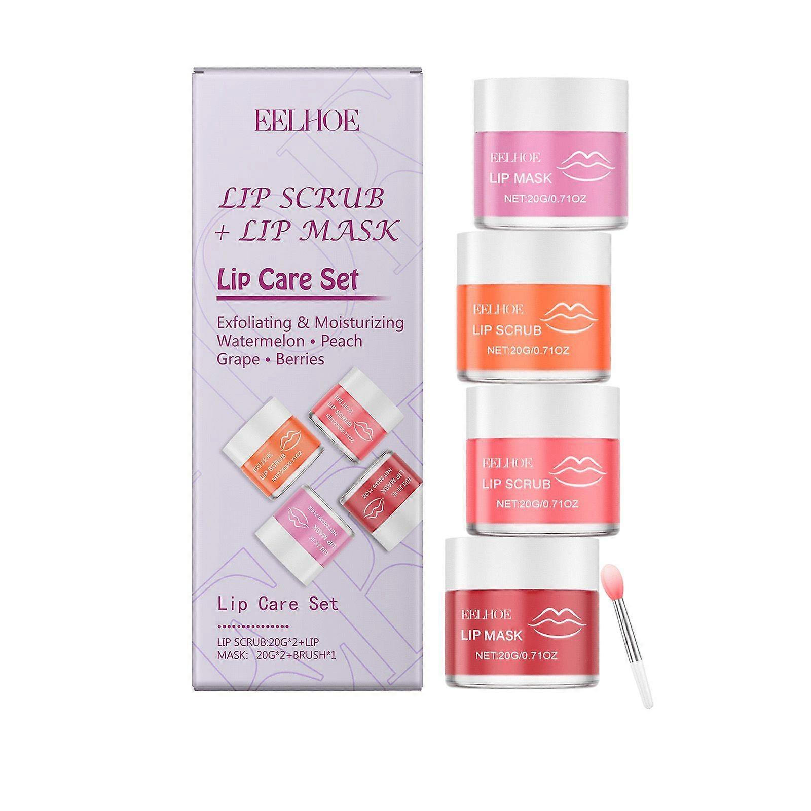 EELHOE Nourishing Lip Care Set, Moisturizes And Moisturizes Lips, Nourishes Skin And Soften Lips