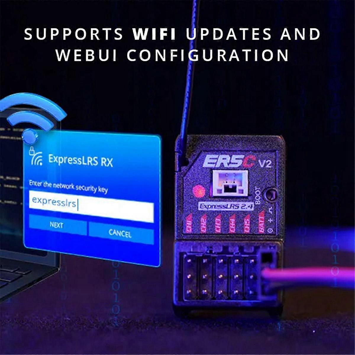 For ER5Ci 5CH RX Receiver 2.4GHz ELRS PWM Receiver