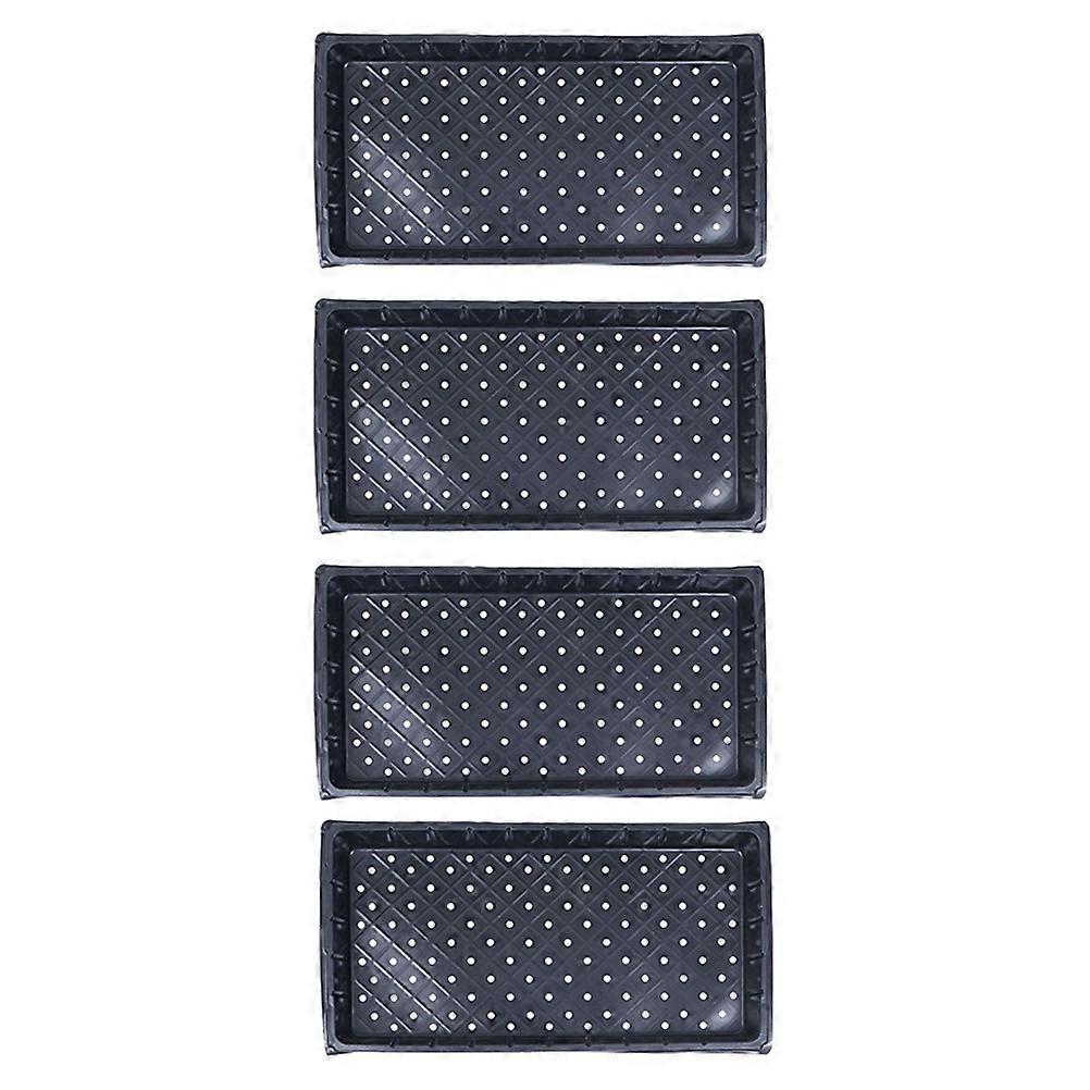 Germination Tray Plastic Design with Drainage 4Pcs for Gardening