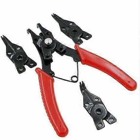 in 1 Interchangeable Circlip Pliers Multifunctional Pliers External Internal Ring Removal Tool