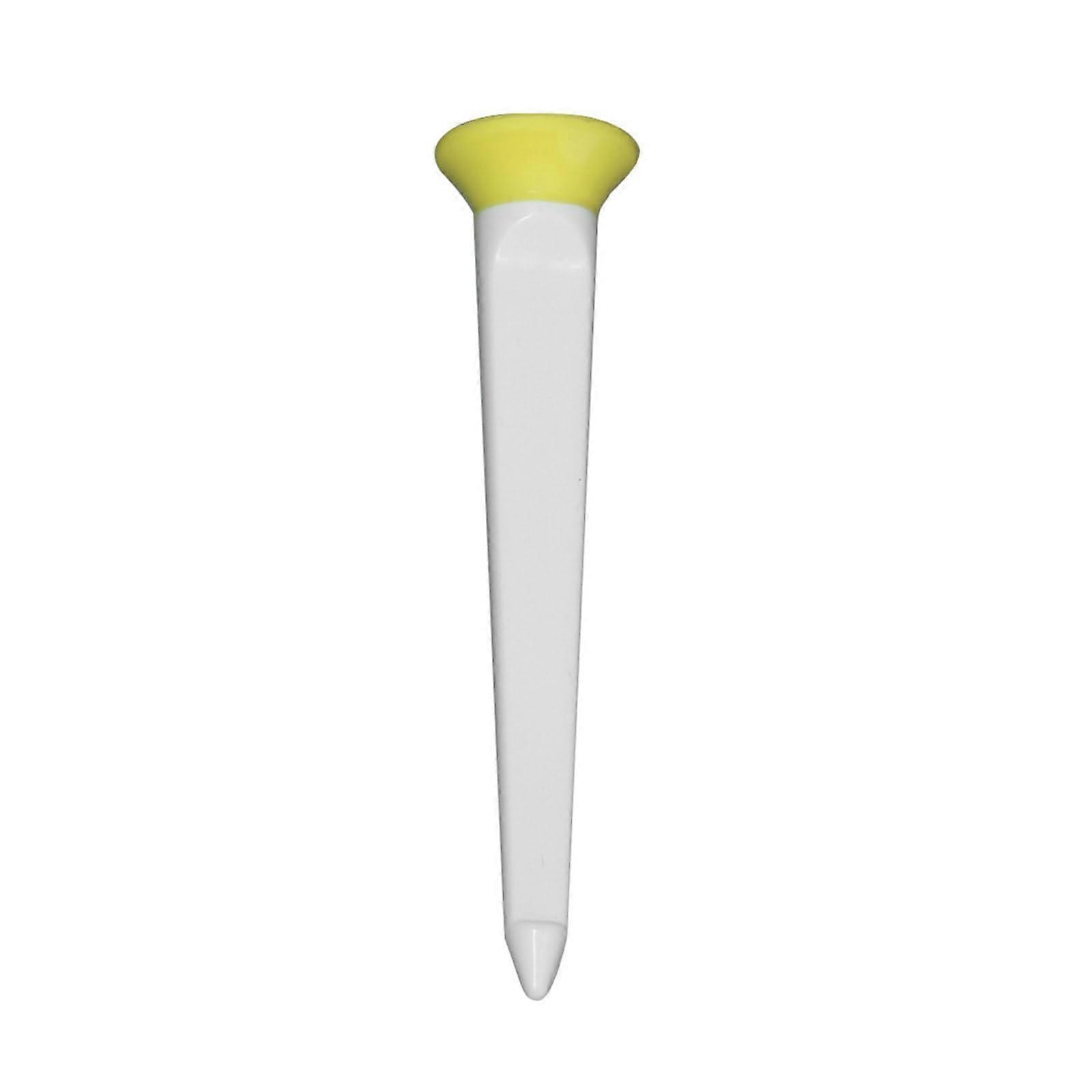 Golf Ball Tees Adjustable Height Tee Holder, Reusable Training Aid for Improved Shots, Yellow