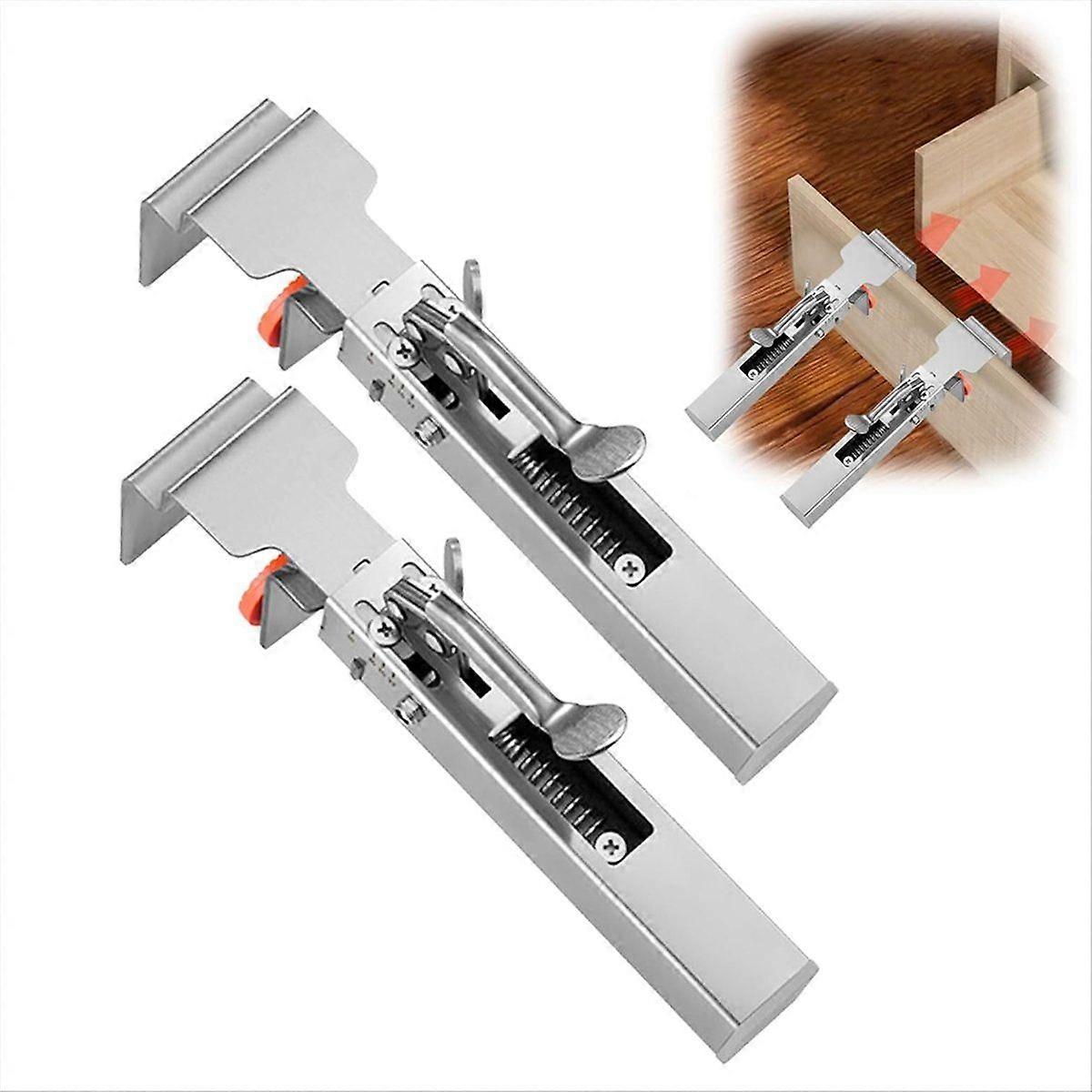 2pcs Adjustable Drawer Fixing Clamp,Drawer Fixing Clips
