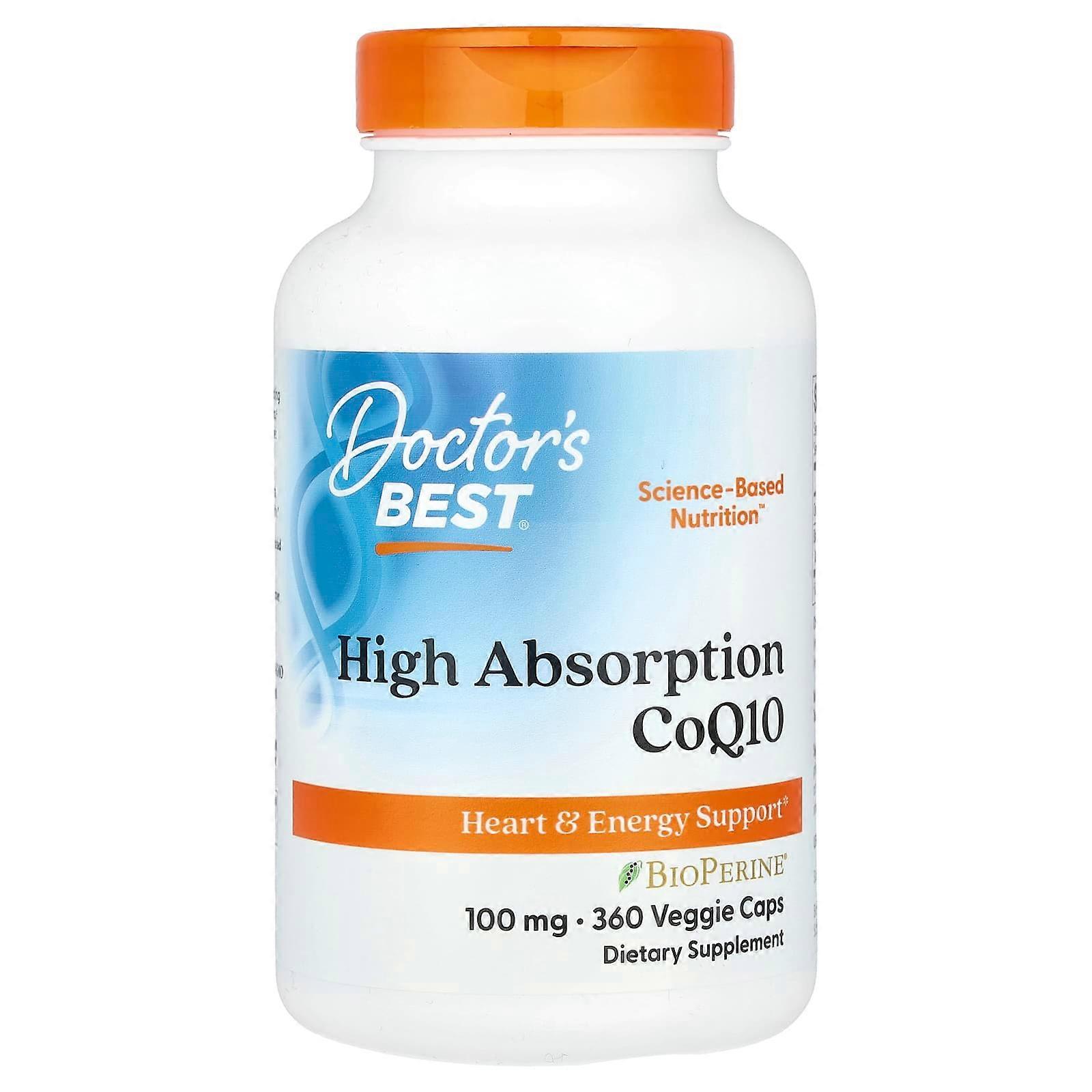 High Absorption CoQ10 , 100 mg, 360 Veggie Caps