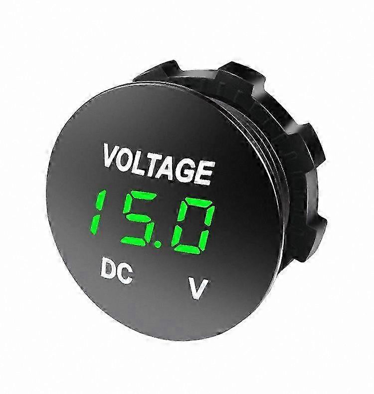 Waterproof 12V LED Voltmeter with Digital Display for Marine, Automotive, and Recreational Vehicles