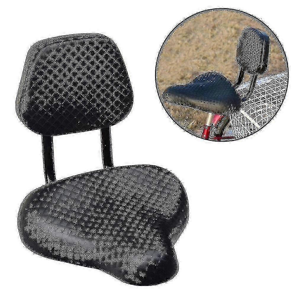 Selle de vélo de route large et confortable en similicuir 2025 avec dossier et repose-pieds-hy