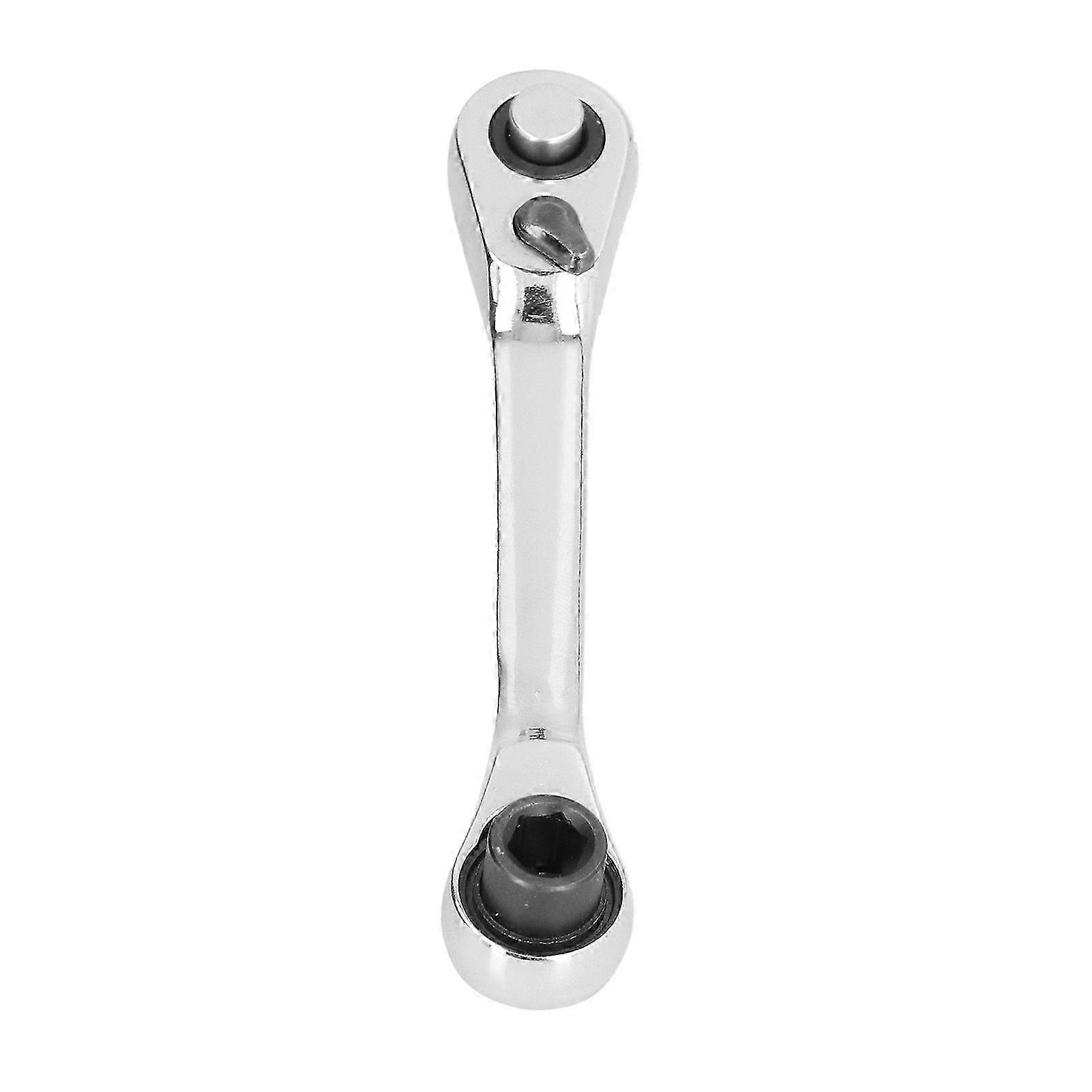 Mini Socket Ratchet Wrench 1/4in 72 Teeth Quick Hex Screwdriver Bit Driver 2 Use Spanner