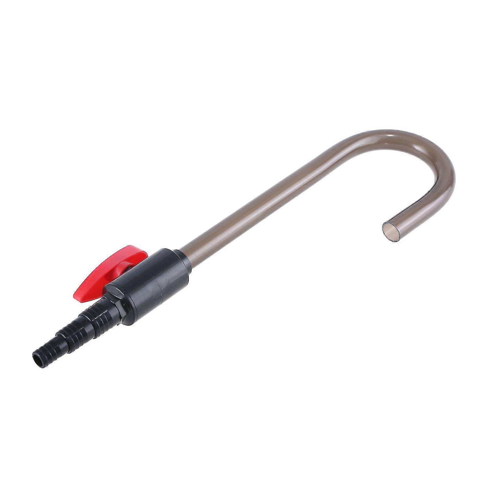 Aquarium Water Changer Hook Pipe Manual Tool for Tanks Water Exchange Tool with Hook Shape Prevents Backflow 25-26s