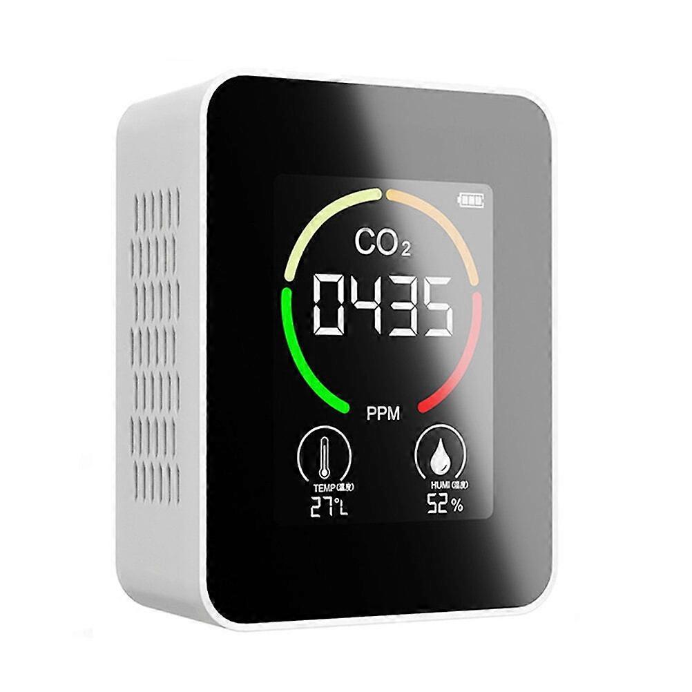 Co2 Detection Gas Tester Carbon Dioxide Monitor Temperature and Humidity Sensor CO Monitor Co2 Meter Indoor Gas Detector