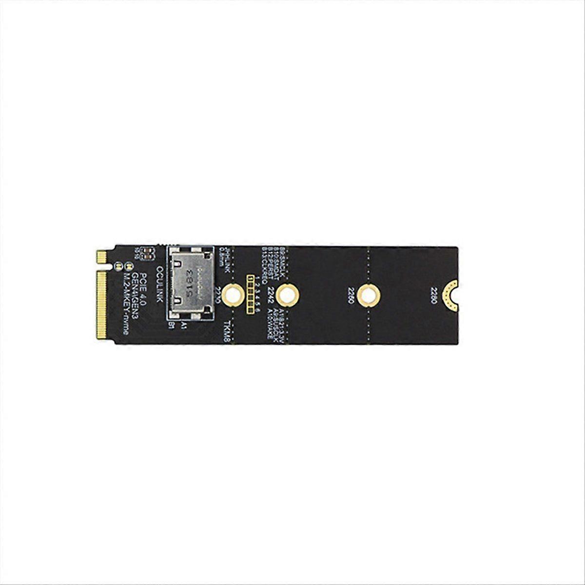 For OCuLink SFF 8612 to M.2 for NVMe M-Key SSD SFF-8612 Female Riser Card PCIe 4.0 X4 for U.2 SSD H