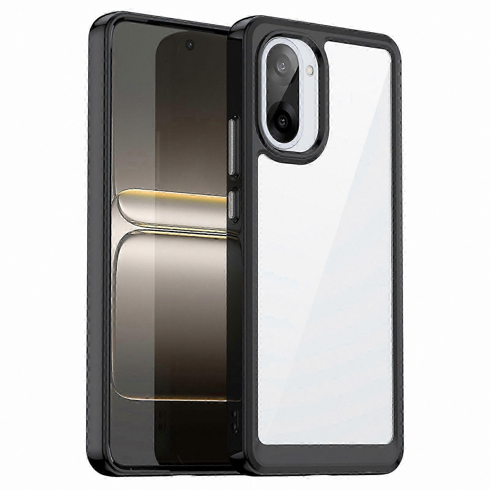 Clear Protective Phone Case for 5G Device, TPU and Acrylic Material Cover