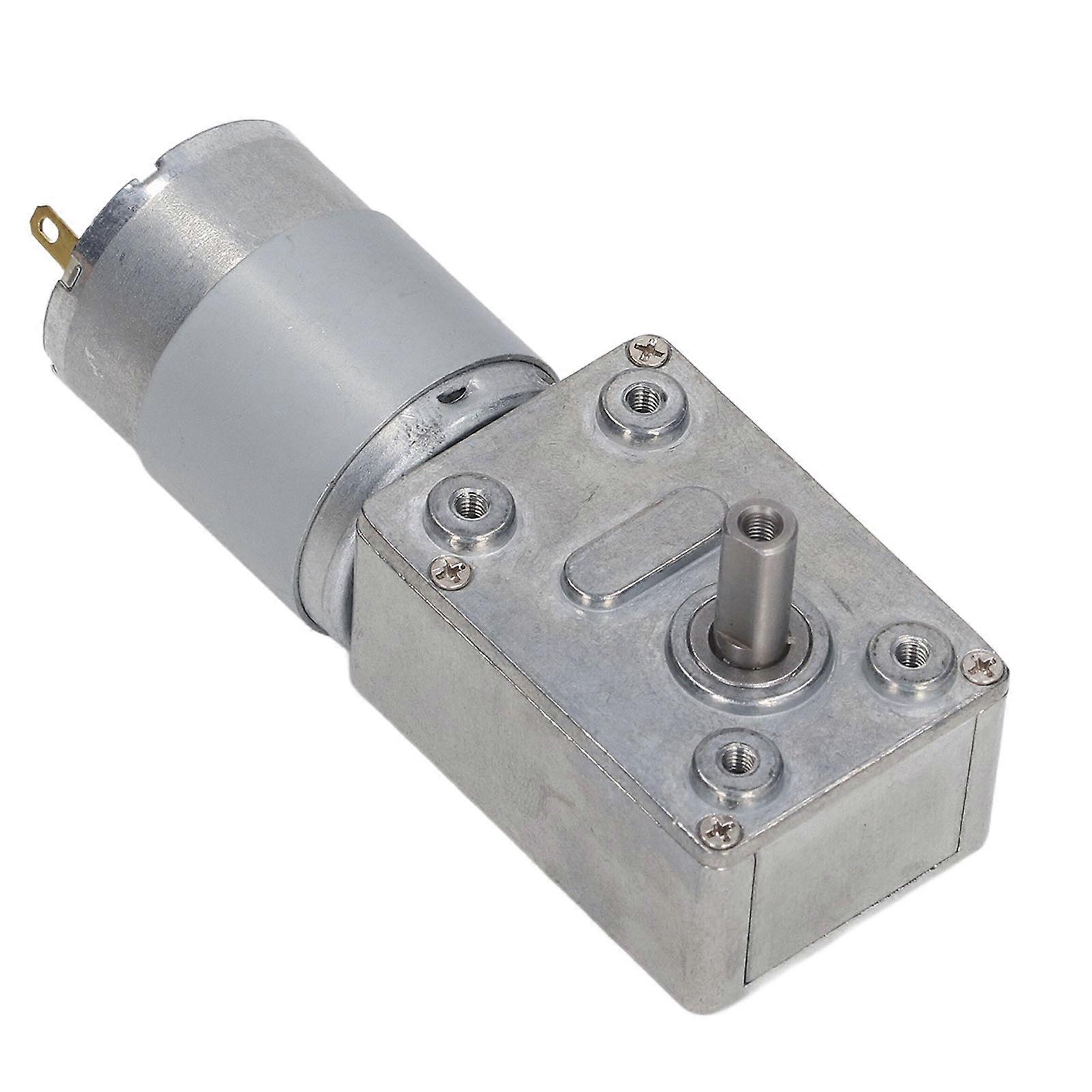60RPM Rectangular DC Worm Gear Motor High Accuracy DC Speed Reduction Geared Motor DC24V