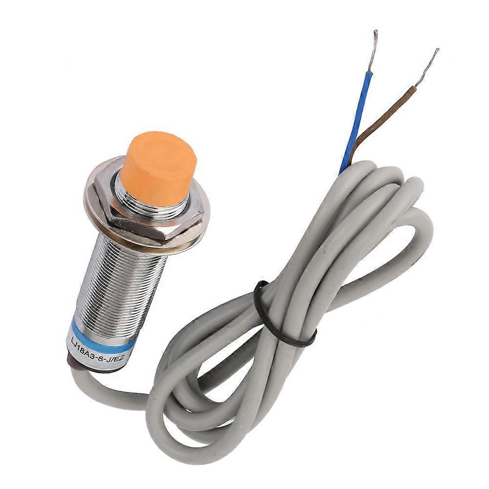 Nickel Plated Brass LJ18A3-8-J/EZ NO AC Inductive Proximity Sensor Switch Detection 8mm