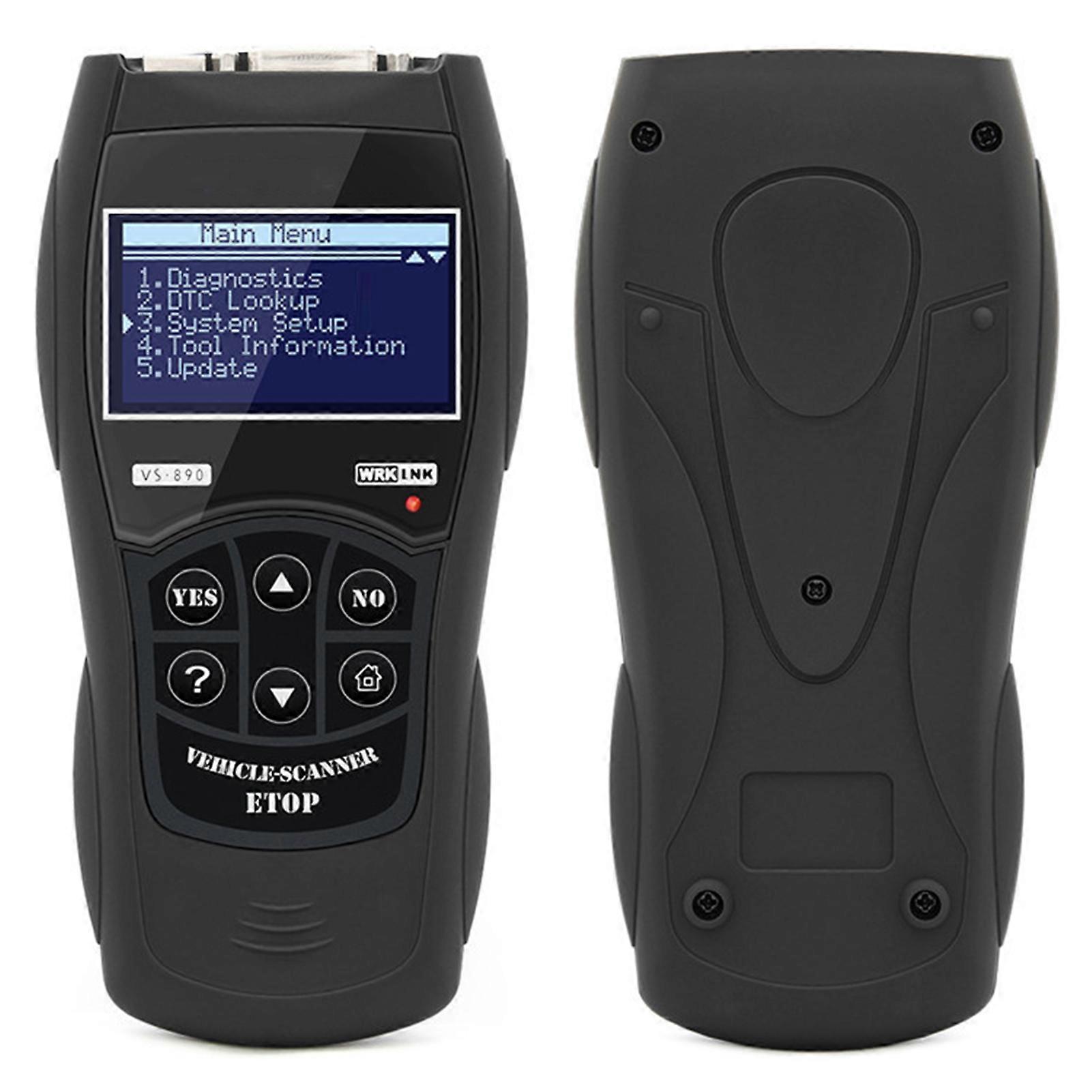 OBDII diagnostic tool for cars - Fault code reader & reset scanner