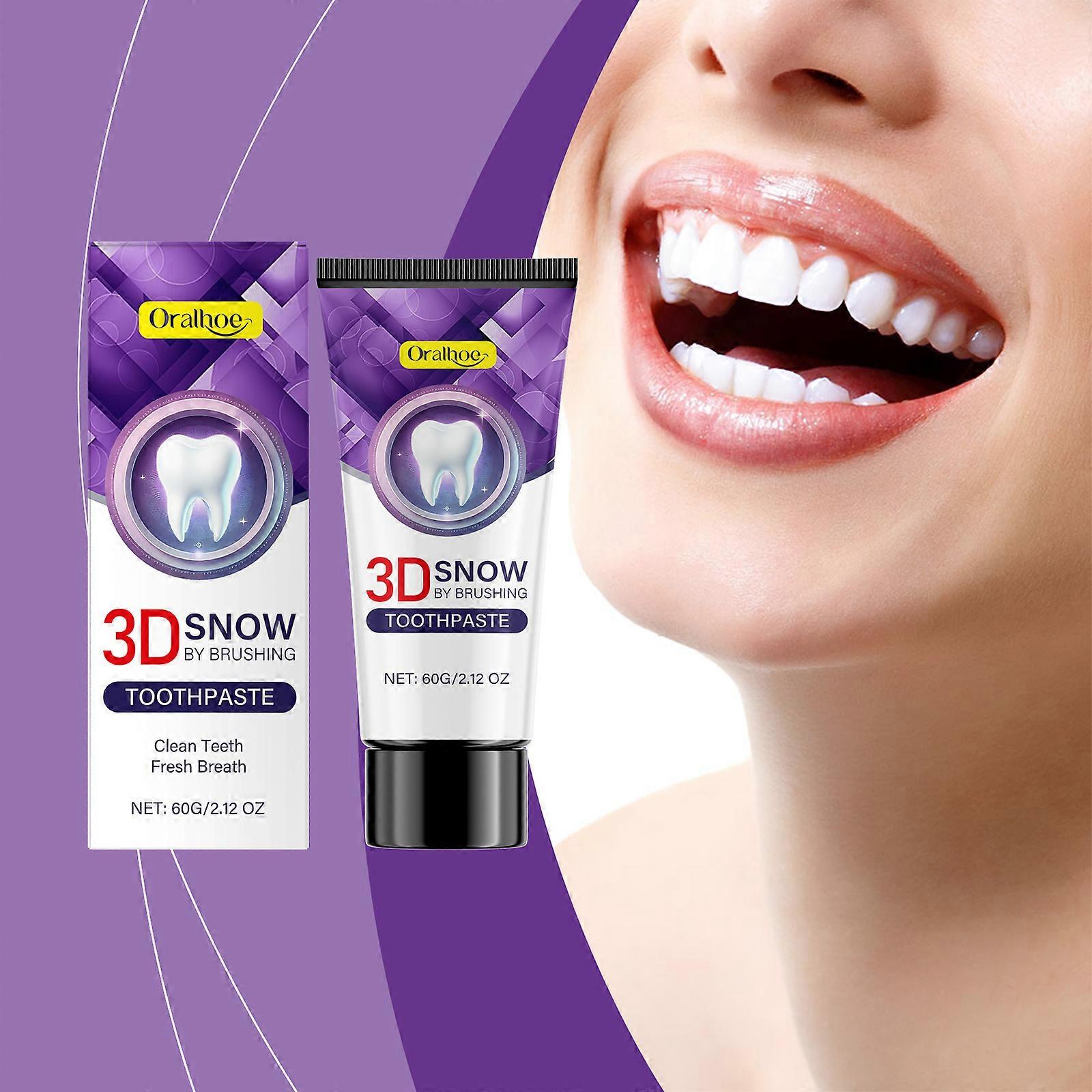 Oralhoe Fresh Toothpaste, Daily Care Gentle Clean Teeth Remove Stains And Tartar Cleaning Toothpaste