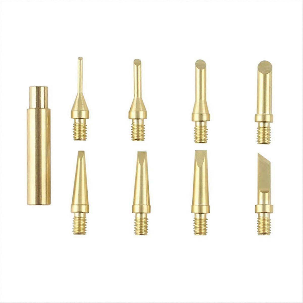 Heat Insert Nut Iron Tip Brass Hot Melt Heat Set Insert Tool Soldering Iron Tip 3D Printing Finishi