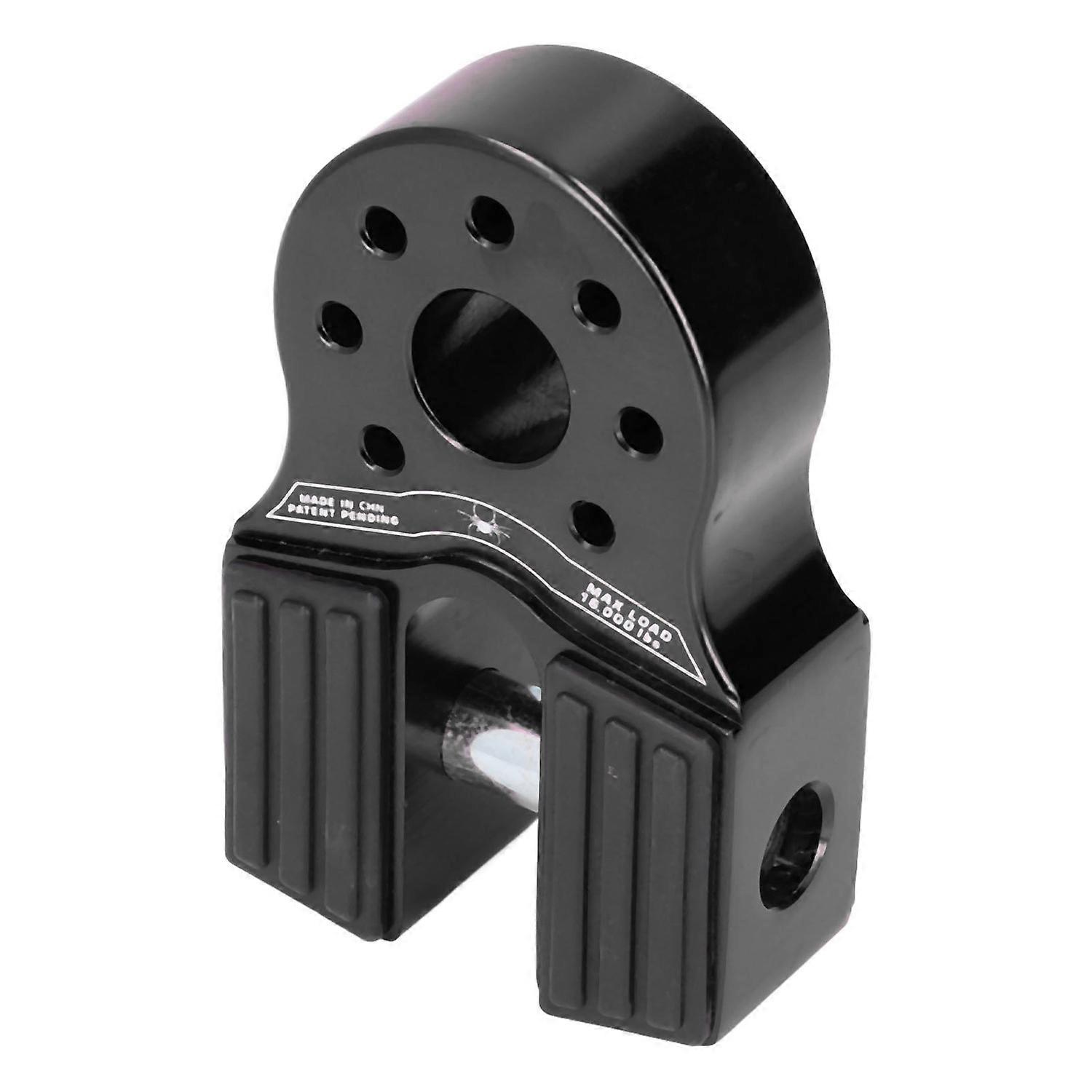 Flat Winch Shackle Mount 16000lb Loading with Rubber Side Guard Aluminium Alloy Universal for UTV SU