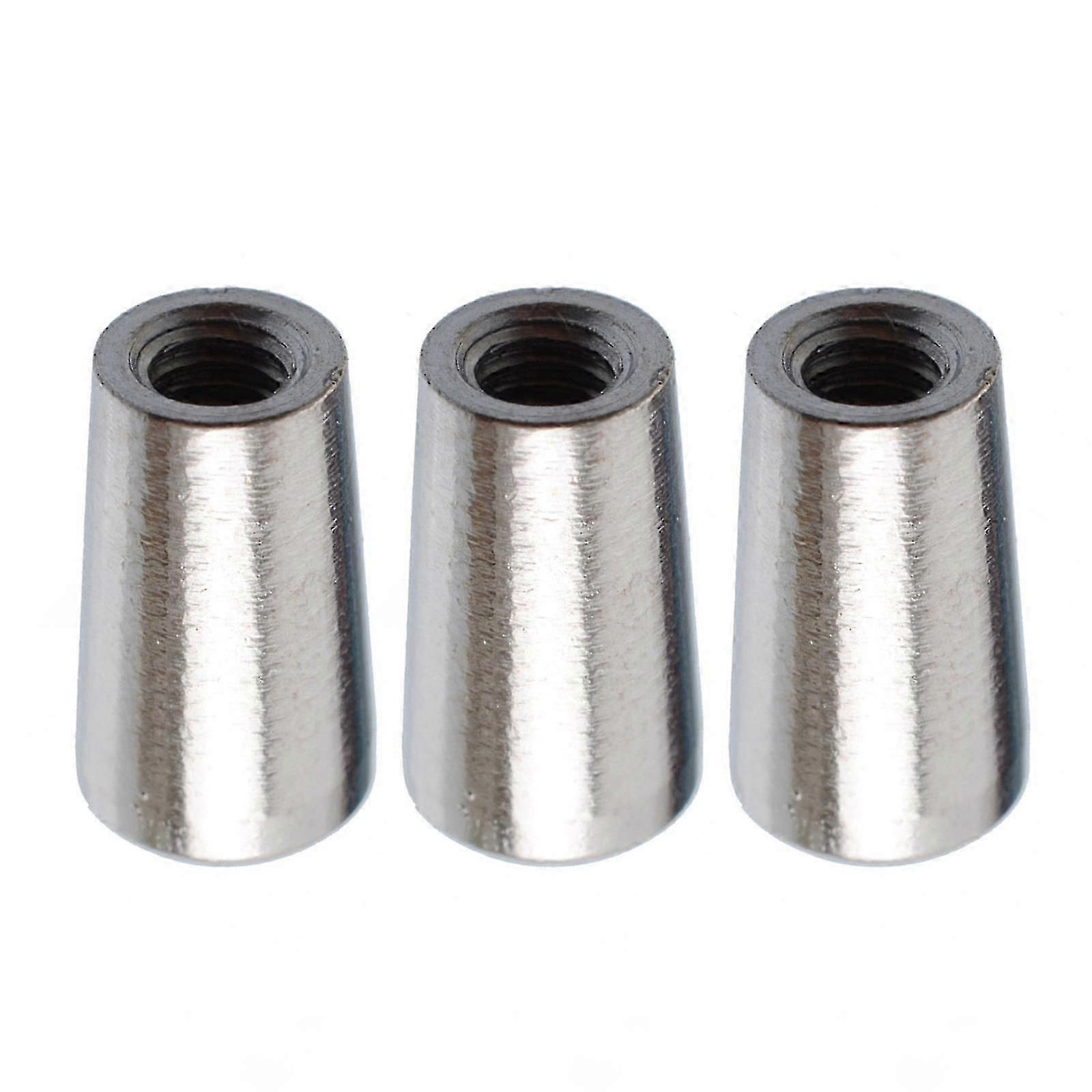 3 Way Toggle Switch Knobs Tip Caps, 3Pcs Metal Replacement Parts For Electric Guitar Pickup Selector Switches Silver