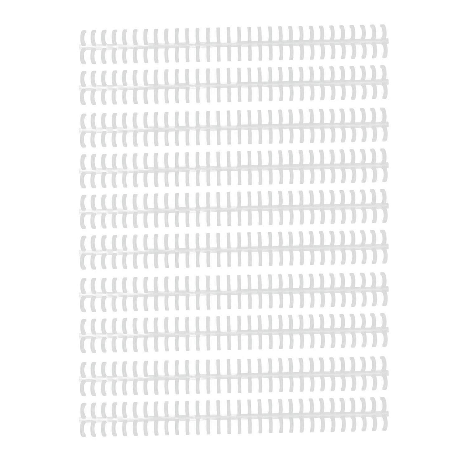 10 Pcs Loose Leaf Binding Spine 30 Hole Cuttable Wear Resistant PP Plastic 10mm Binding Comb for Stu