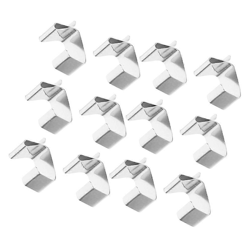 String Light Hooks for Hanging 20Pcs Silver Outdoor Stainless Steel Clips