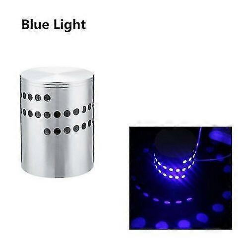RGB color changing wall light with spiral hole design and remote control