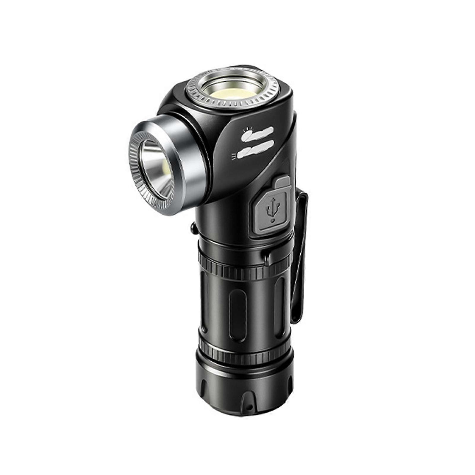 90° Swivels Magnetic Flashlights With Side Emergencies Lamp 5 Brightness Level For Hiking Camping Essential Multicolor