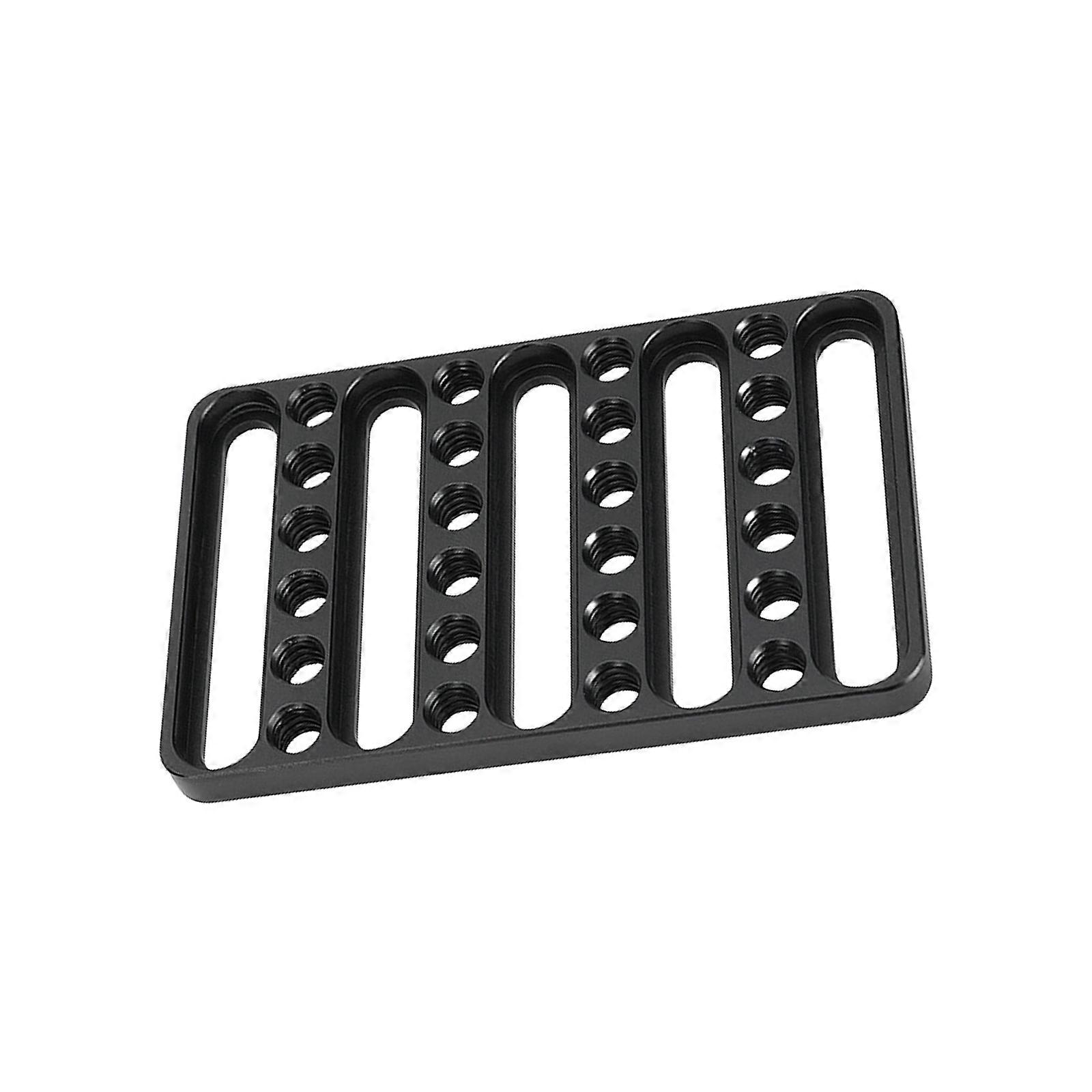 Universal Cheese Plate Camera Mounting Plate for DSLR Cage DIY Configuration Multiple 1/4inch-20 Threaded Holes Multicolor